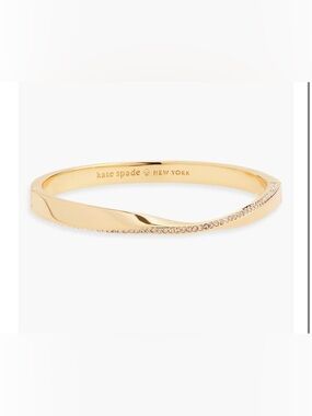 Kate Spade crystal hinged bangle bracelet